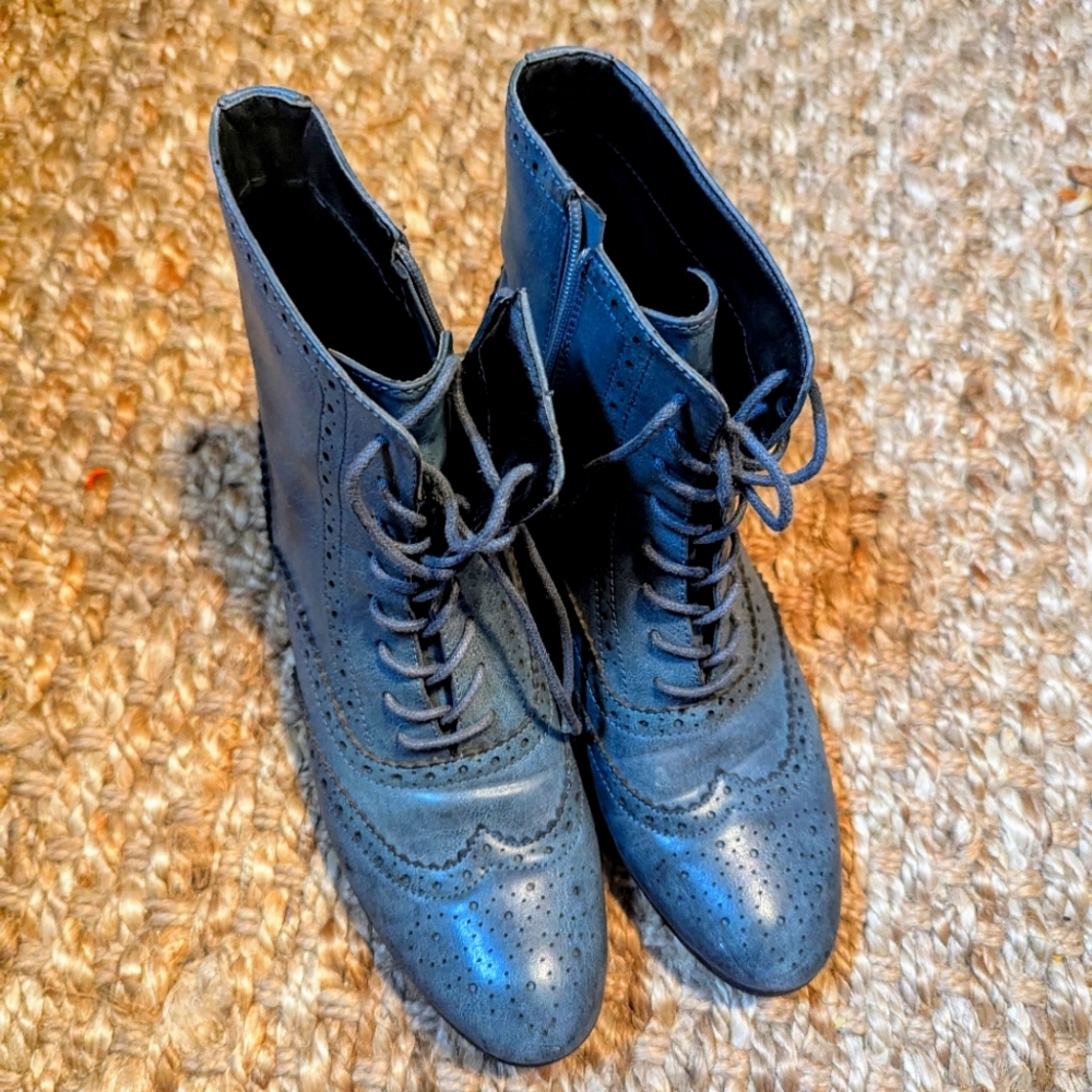 French Blu lace up ankle boots.